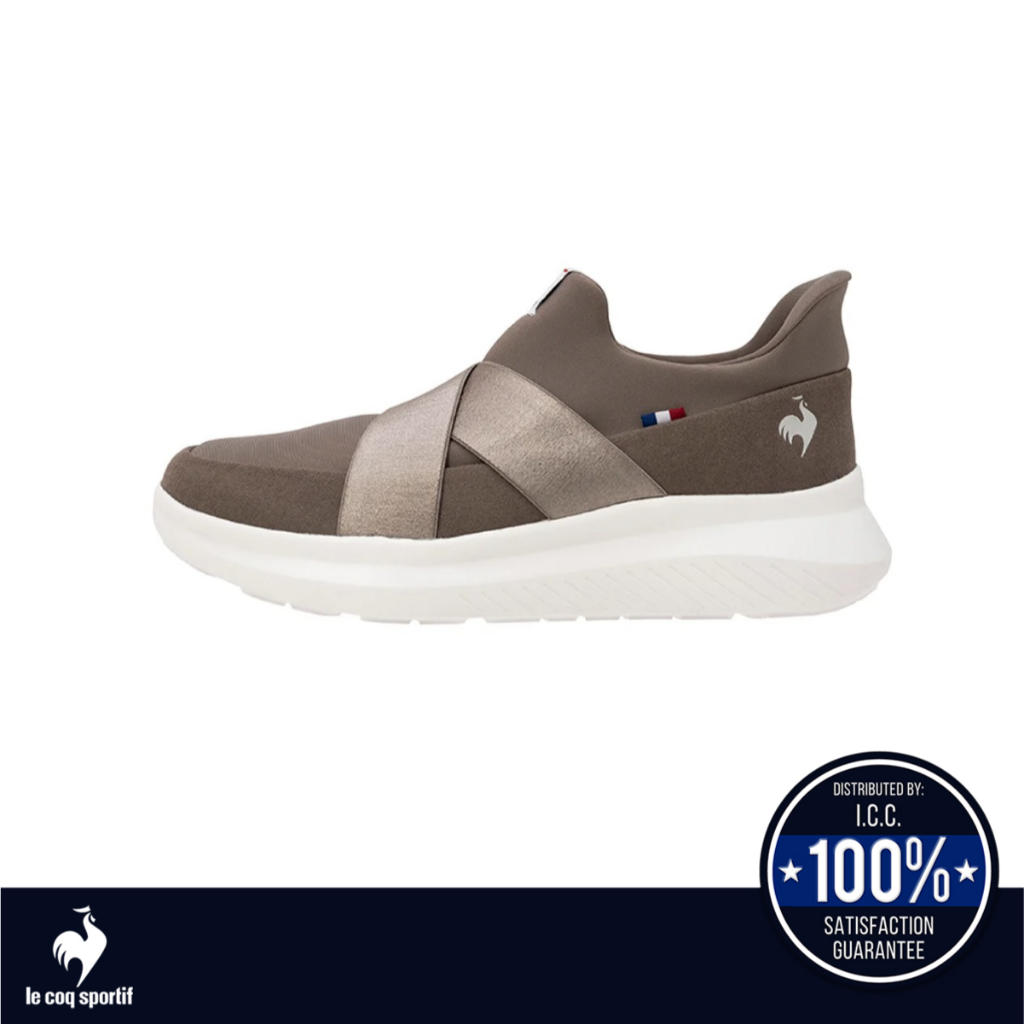 le coq sportif รองเท้าผู้หญิงรุ่น LCS MARNE DBSP SI สีเทา (รองเท้าผ้าใบแฟชั่น,สลิปออน,ผ้าใบผู้หญิง)