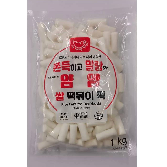 ยัมยัม แป้งต็อกเกาหลีกึ่งสำเร็จรูป สินค้าแช่แข็ง (แบรนด์ ยัมมี่) YAMYAM MALLANG WHEAT & RICE CAKE TTEOKPOKKI 얌얌 말랑떡볶이떡 thumbnail 6