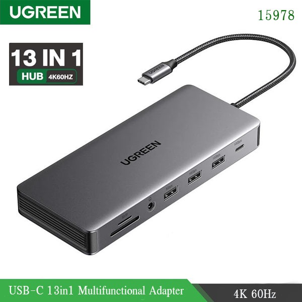 UGREEN รุ่น CM681/15978 USB-C 13in1 4K60hz Multifunctional Adapter