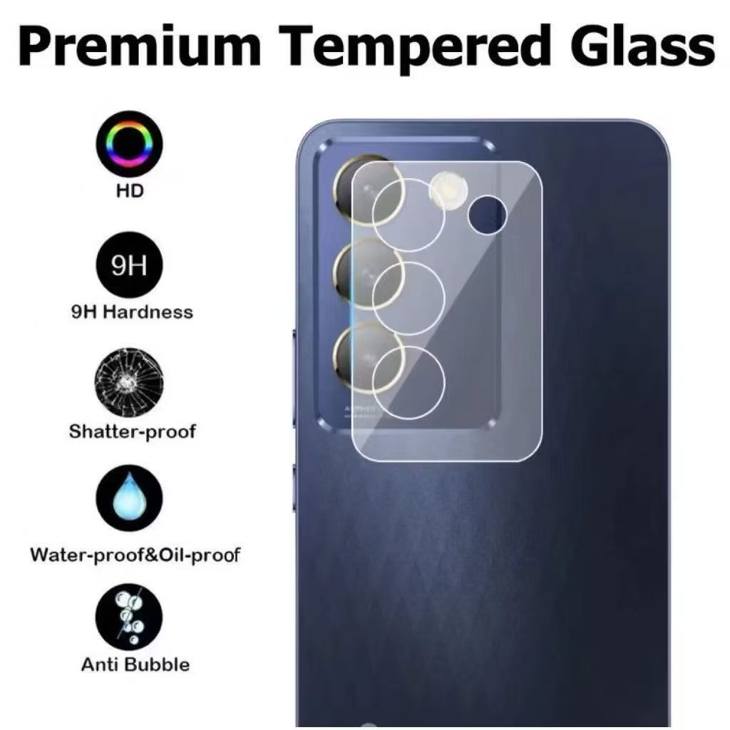 ฟิล์มครอบกระจกกล้อง 3D ฟิล์มกระจกเลนส์กล้อง สำหรับ Vivo V27 V27Pro Y100 V29 V29E Y200E