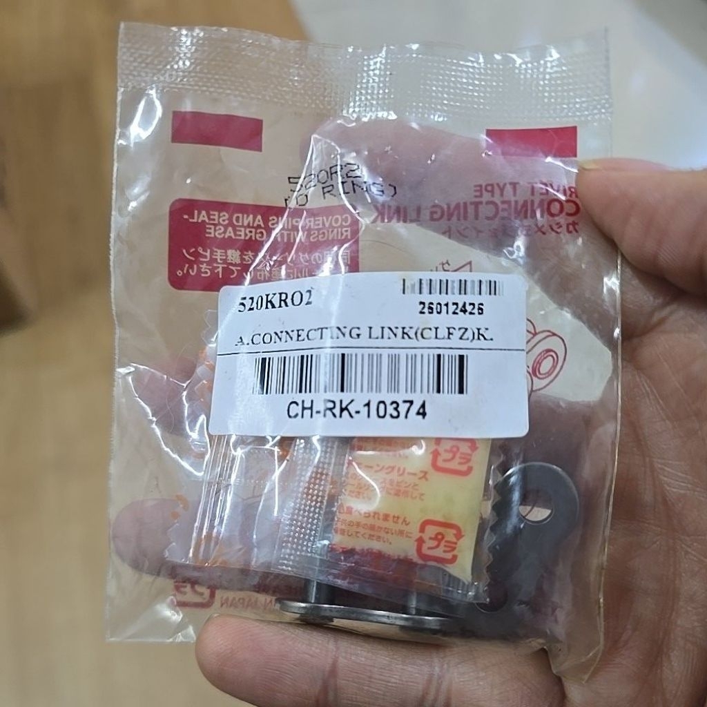 RK ข้อต่อโซ่แบบกิ๊ฟล็อค RK 520 O-RING