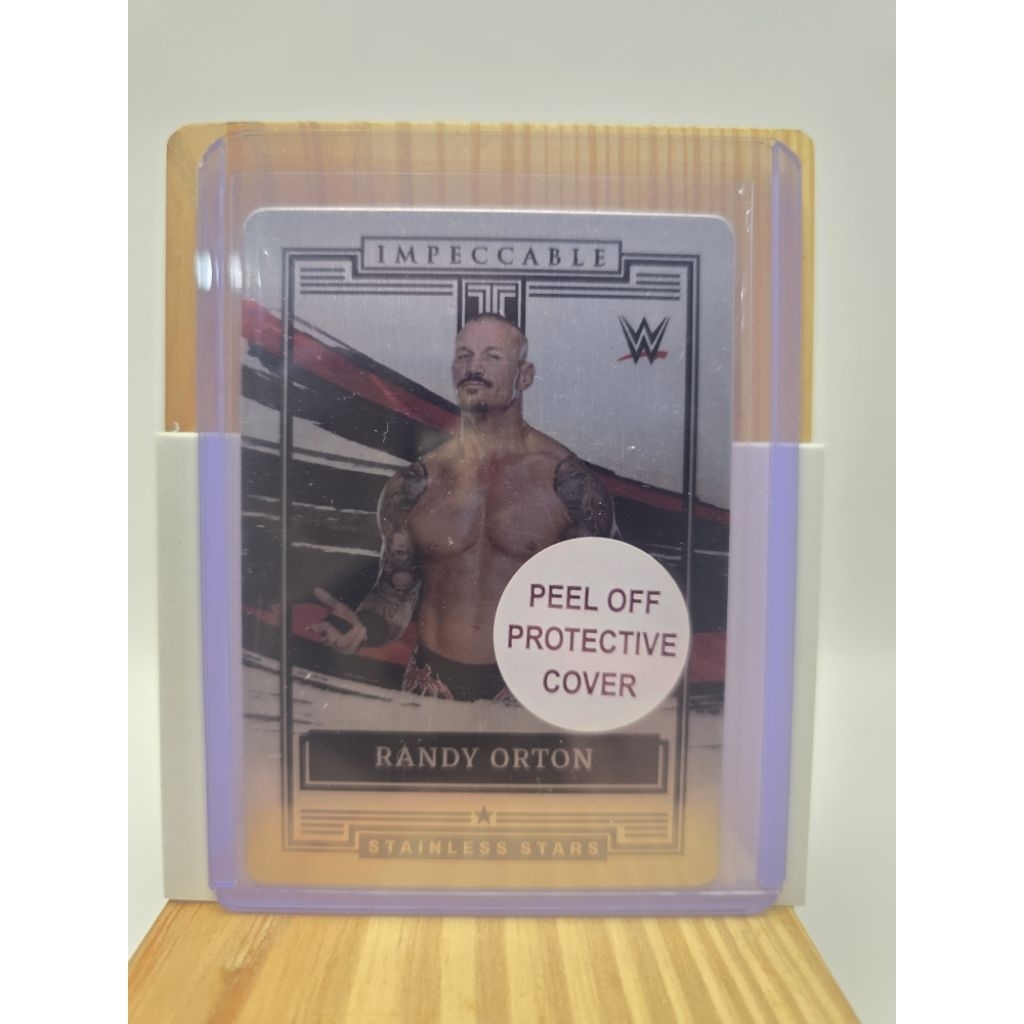 การ์ด มวยปล้ำ Randy Orton : WWE Card : Panini : การ์ดสแตนเลส
