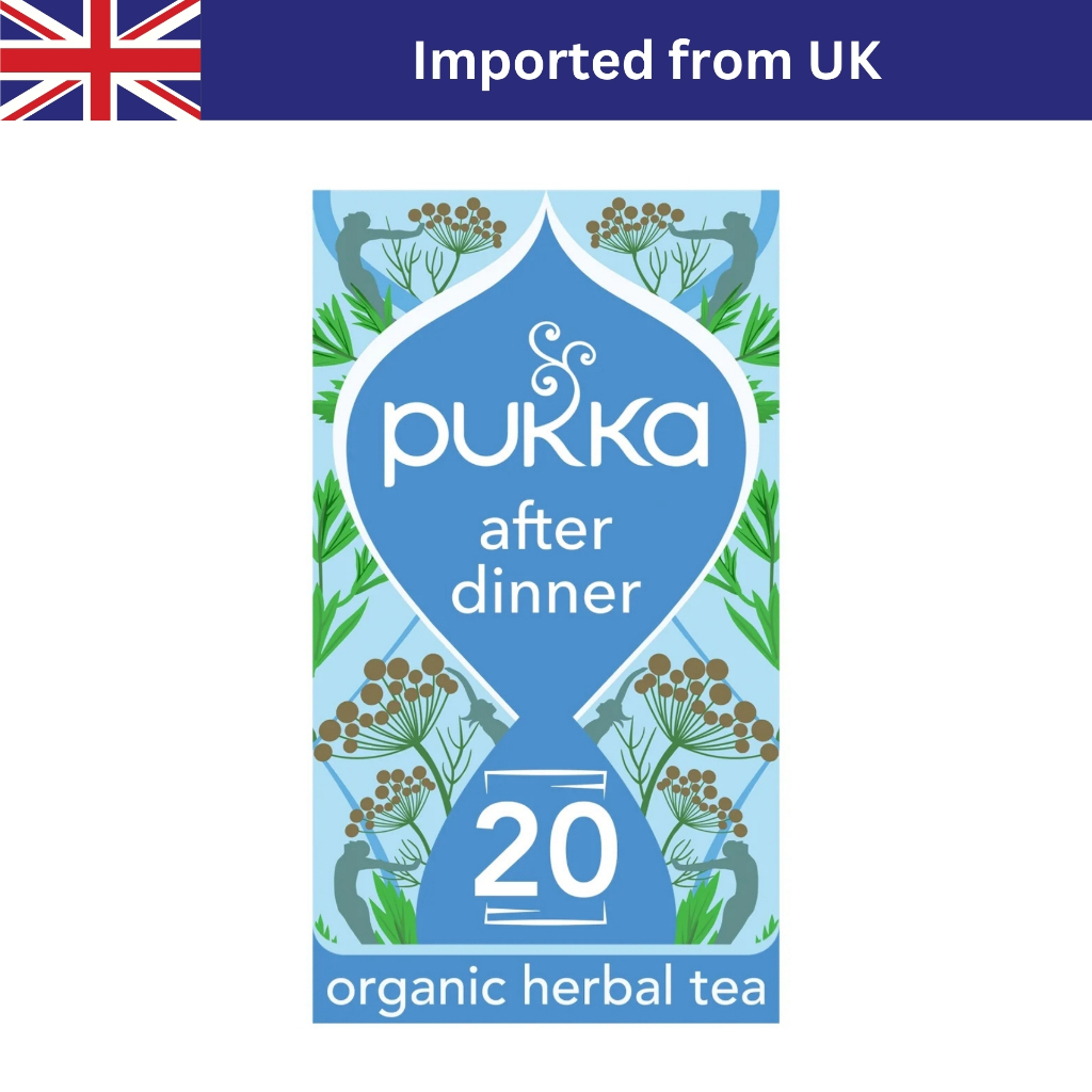 Pukka After Dinner Organic Herbal Tea with Fennel & Aniseed (20 Bags / 40g) ชาอังกฤษ ชาซอง ชาออร์แกนิก
