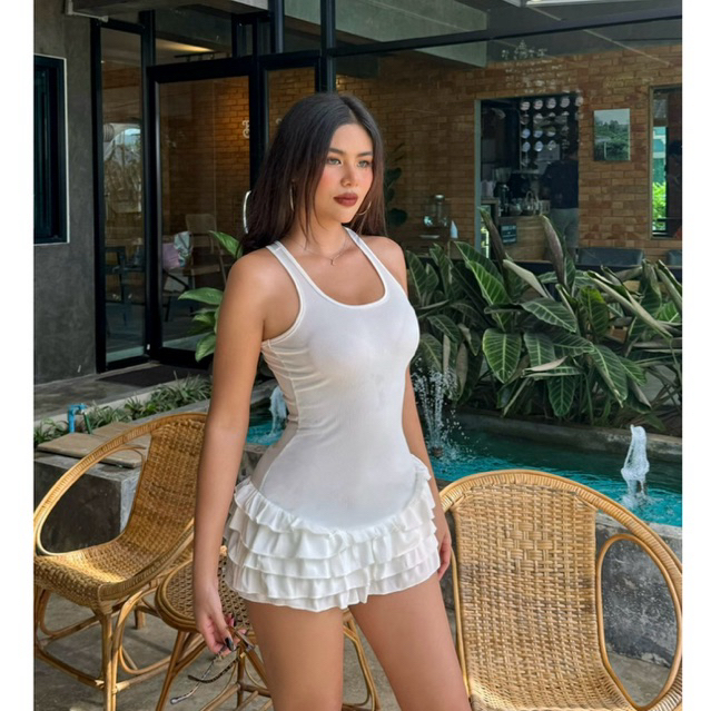 Dress white Skirt🤍🤍🤍