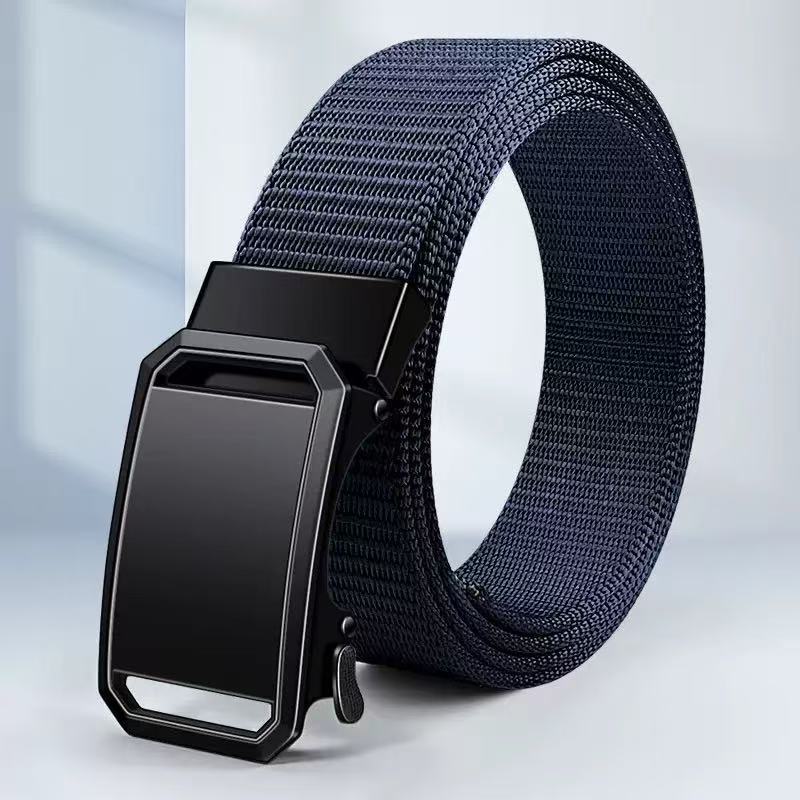 ผู้ชาย ไนลอน เข็มขัด สไตล์ใหม่ หัวเข็มขัดอัตโนมัติ กีฬา นักเรียน สันทนาการ เข็มขัดผ้าใบ - รูปที่ 5