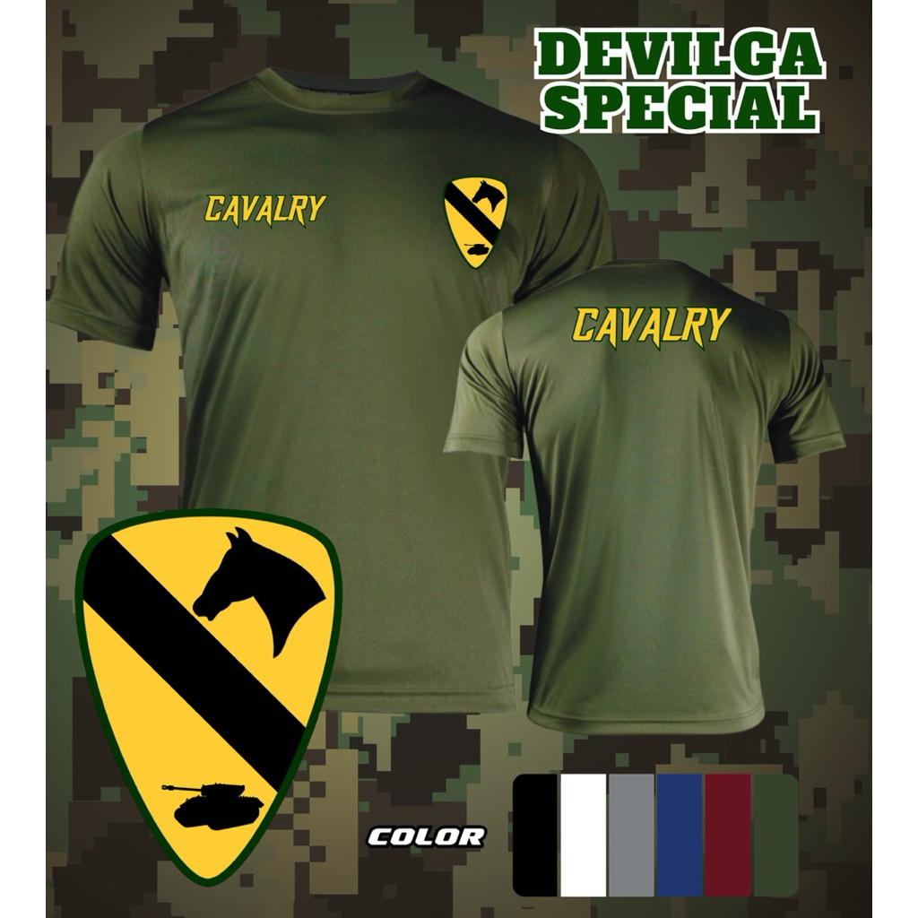 เสื้อยืด ทหารม้า CAVALRY แห่งกองทัพบก ผ้าไมโครเนื้อผ้าระบายอากาศดีแห้งไว้ ออกกำลังกายทั้งในรมและกลางแจ้ง