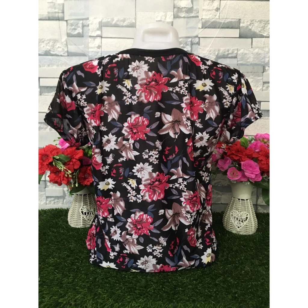 เสื้อยืดแขนสั้น ลายดอก ผ้านิ่ม รุ่น314 thumbnail 7