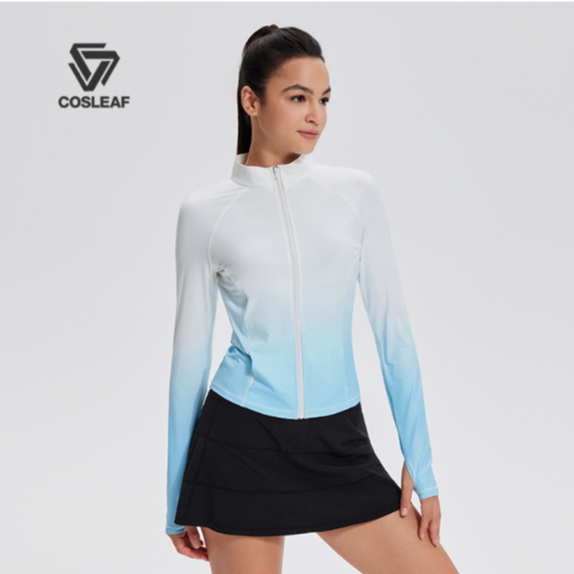 Cosleaf เสื้อแขนยาว กันแดด กันUV UPF50+ คอตั้ง ไม่มีฮู้ด ผ้าเย็นใส่สบาย แห้งไวต้านทานกลิ่นได้ดี  เหมาะทุกกิจกรรมกลางแจ้ง