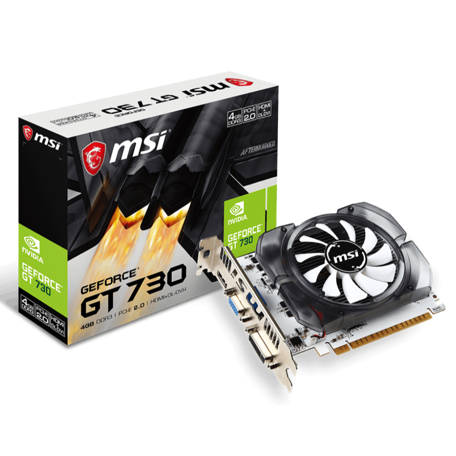 VGA MSI GEFORCE GT 730 4GD3V2 - 4GB DDR3 (N730-4GD3V2)