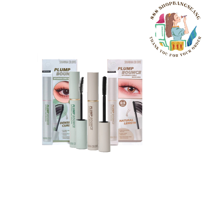 มาสคาร่า Sivanna Colors Plump Bounce Upturned Curly Mascara ซีเวนน่า คัลเลอร์ส เนื้อไฟเบอร์ (HF998)