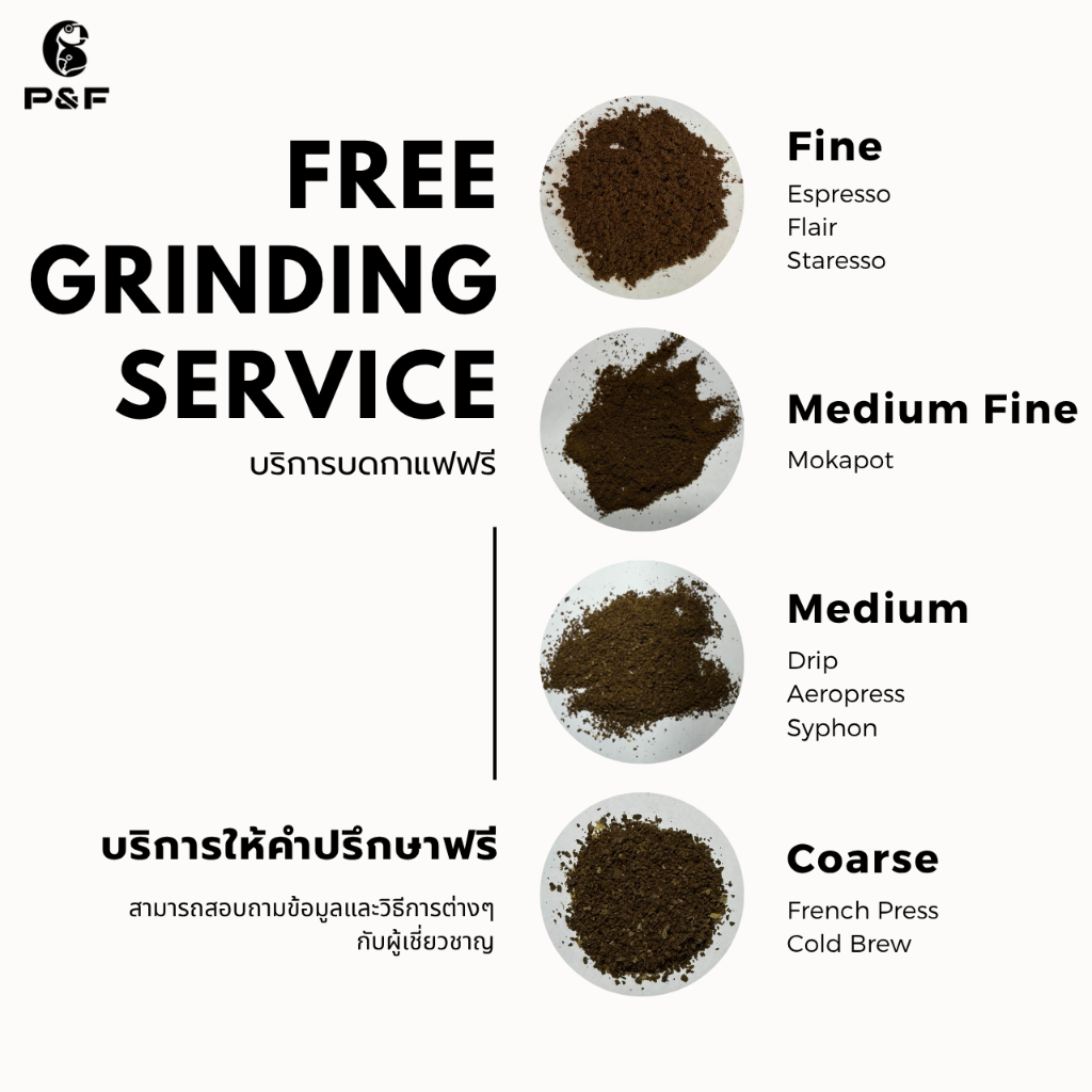 P&F G-45 Blend ขนาด 500g เมล็ดกาแฟคั่ว arabica ผสม robusta (คั่วกลาง-เข้ม) | P&F Coffee พีแอนด์เอฟ - รูปที่ 6