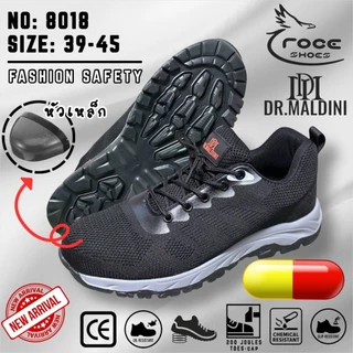 💥ส่งฟรี💥รองเท้าเซฟตี้ หัวเหล็กSafety Shoes สีดำ/ตาล ไซส์35-48