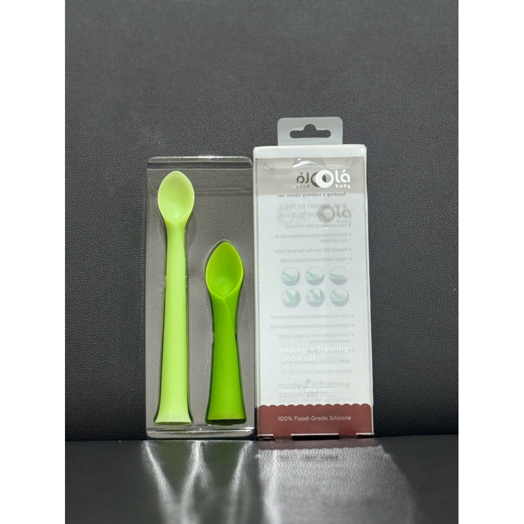 ช้อนป้อนและช้อนหัดทานซิลิโคน ของ Olababy