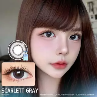 🔥คอนแทคเลนส์✨ขนาดกลาง✨Scarlett ( ilens )✨Brown/Gray