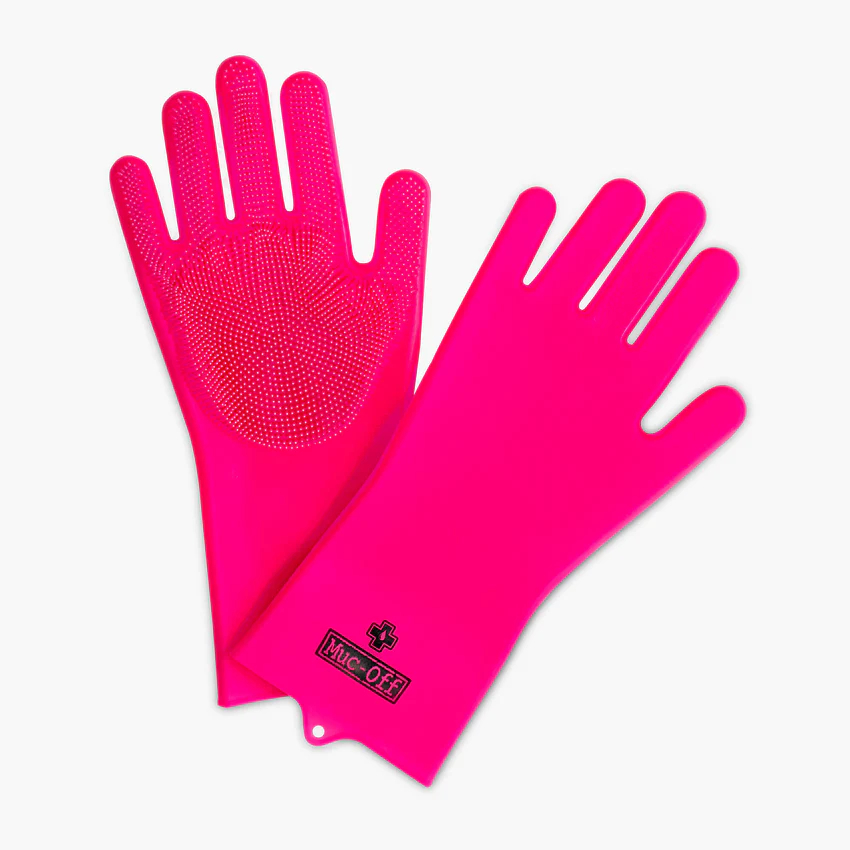 ถุงมือขัดล้างจักรยาน Muc Off Deep Scrubber Gloves ใส่ถุงมือ แล้วลุย! ขัดคราบโคลน ล้างฝุ่น