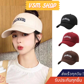 หมวกแก๊ปเบสบอล ปักตัวอักษร Colora (B79) หมวกแฟชั่นเกาหลี กันแดด แนว sport กีฬา