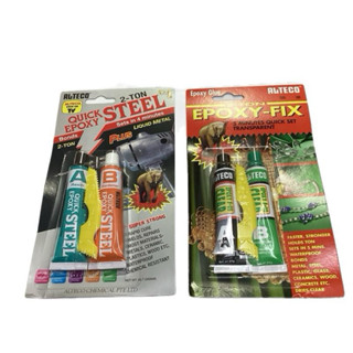 กาวอีพ็อกซี่ 2ตัน แห้งเร็ว5นาที ขนาด40กรัม (สีเทาและสีใส)