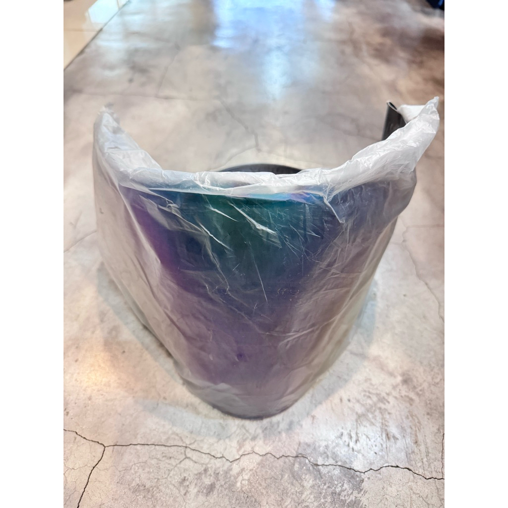 ชิวหน้าหมวกกันน็อคKYT รุ่นNF-J สีปรอทรุ้ง Visor Flat Iridium Rainbow ของแท้จากบริษัท(ลดราคา)