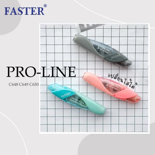 เทปลบคำผิด Faster Pro-line สามารถเปลี่ยนรีฟิลได้ มี 3 ขนาดให้เลือก (จำนวน 1 อัน)