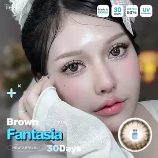 🔥คอนแทคเลนส์✨ขนาดมินิ✨Fantasia ( ilens )✨Brown/Gray