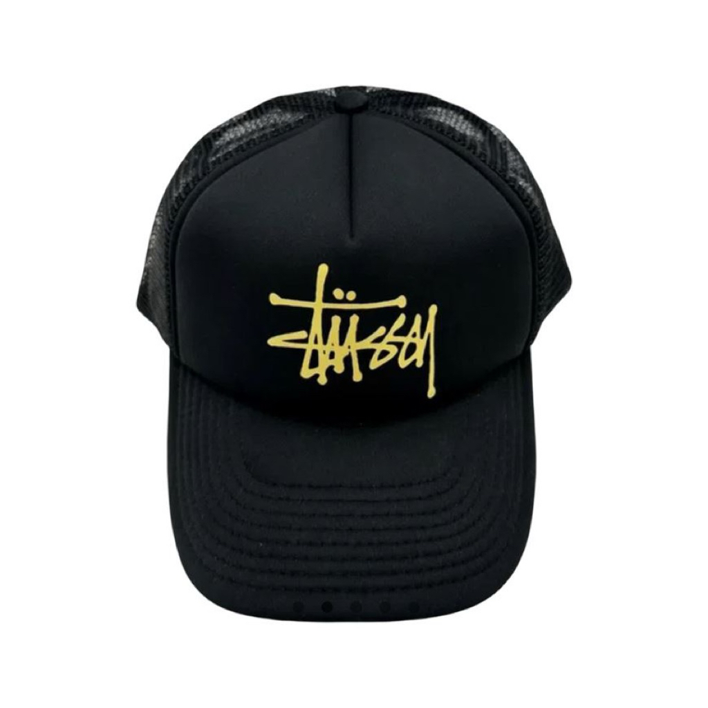 Stussy Graffiti Trucker Cap Black