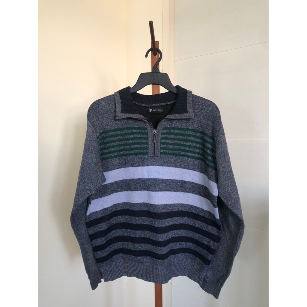 เสื้อไหมพรมคอซิปเกาหลี Jack Field 💯