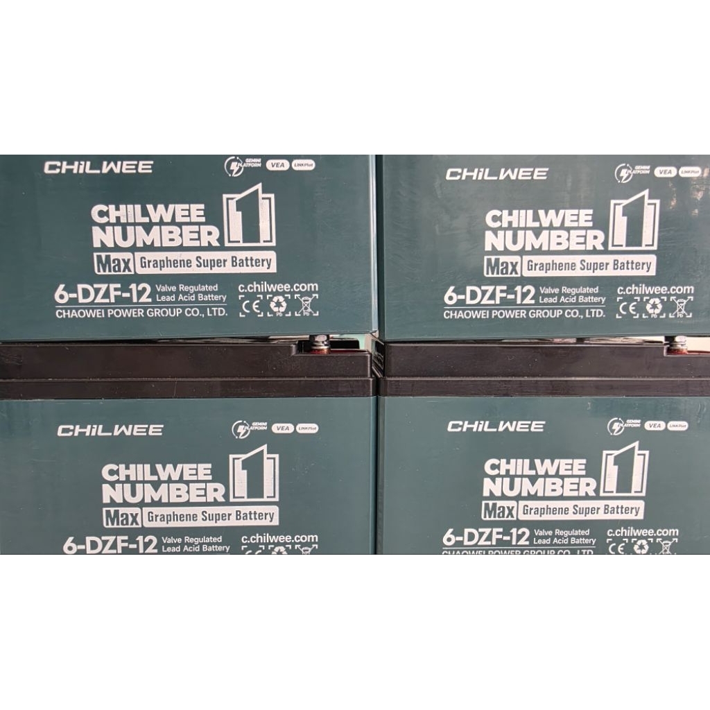 แบตเตอรี่ตะกั่ว Chilwee สำหรับรถไฟฟ้า 12V12Ah และ 12V20Ah
