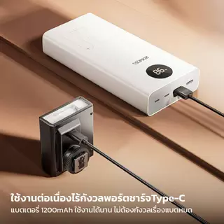 Moreno ไฟแฟลชติดหัวกล้องแบบมินิ รุ่น G12 อุปกรณ์เสริมกล้อง 1200 mAh ไฟแสดงสถานะ