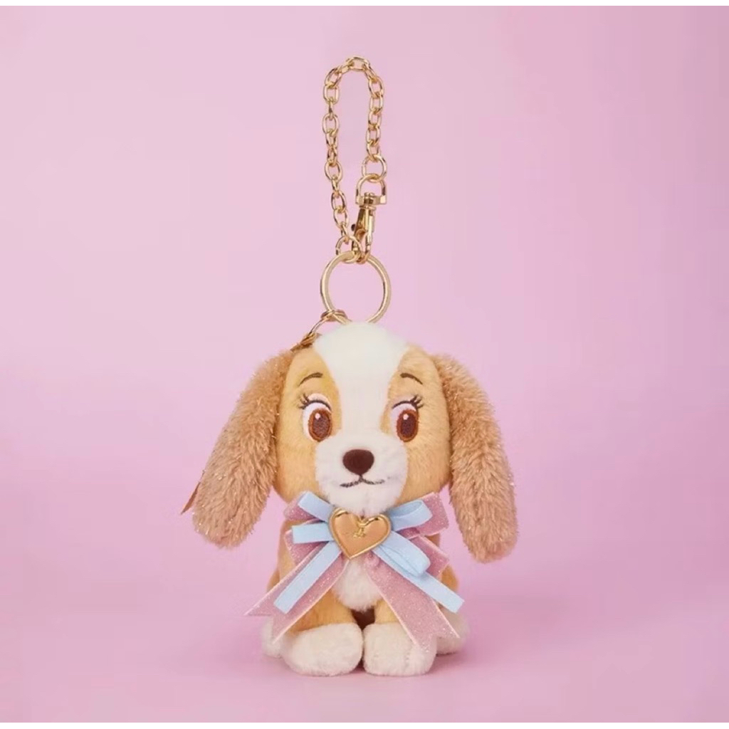พร้อมส่ง/ของแท้ พวงกุญแจ Lady and the tramp , Marie จาก Disney store