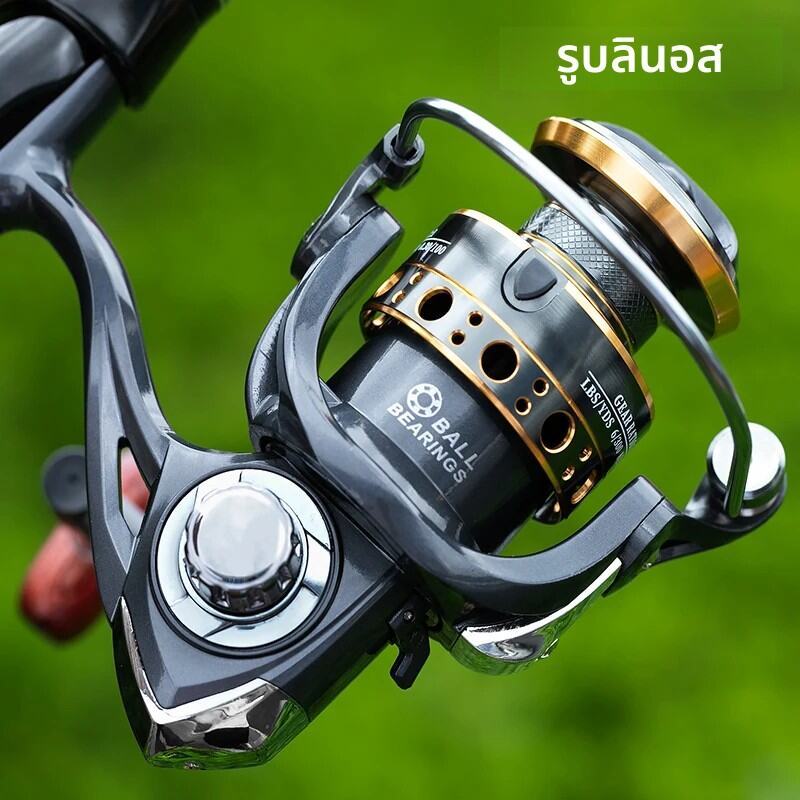 Cod BK Spinning Fishing Reels สําหรับน้ําเค็มน้ําจืดโลหะ Spool ซ้าย/ขวาเปลี่ยนได้ปลาเทราท์ปลาคาร์พ Fishing Tackle