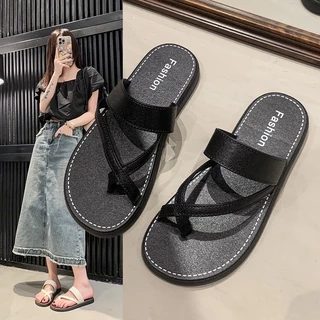 รองเท้าแตะแฟชั่นสำหรับผู้หญิง  สายรัด กันลื่น น้ำหนักเบา ราคาถูก  ใส่สบาย #2068