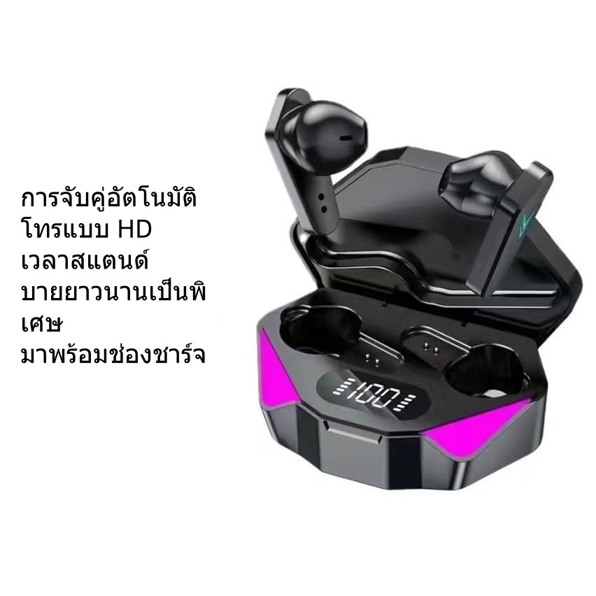 X15 TWS หูฟังไร้สาย 5.3 หูฟังบลูทูธ ชุดหูฟังพร้อมไมโครโฟน