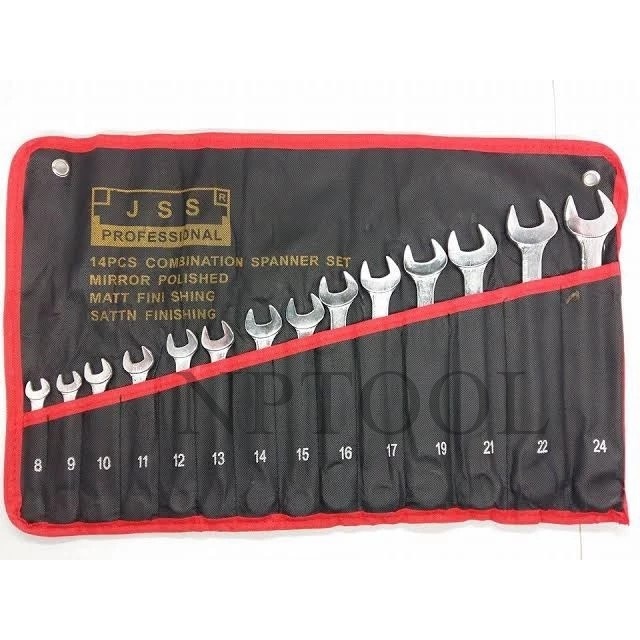 NP-356 [ลูกค้าใหม่1บาท] ประแจแหวนข้างปากตาย JSS ชุดประแจแหวนข้างปากตาย JSS