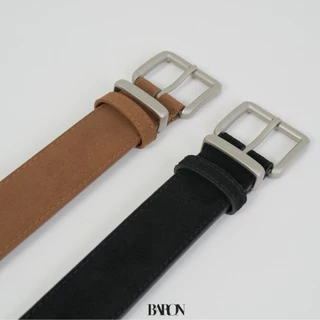 BARON Men Suede Belt เข็มขัดหนังกลับผู้ชายแบรนด์ บารอน