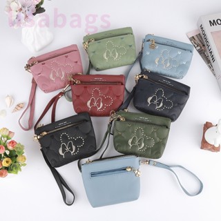 DQ8#BBกระเป๋ามี3 ซิปใบใหญ่  นิ้วใส่เหรียญใส่บัตรได้ค่ะใส่แบง…