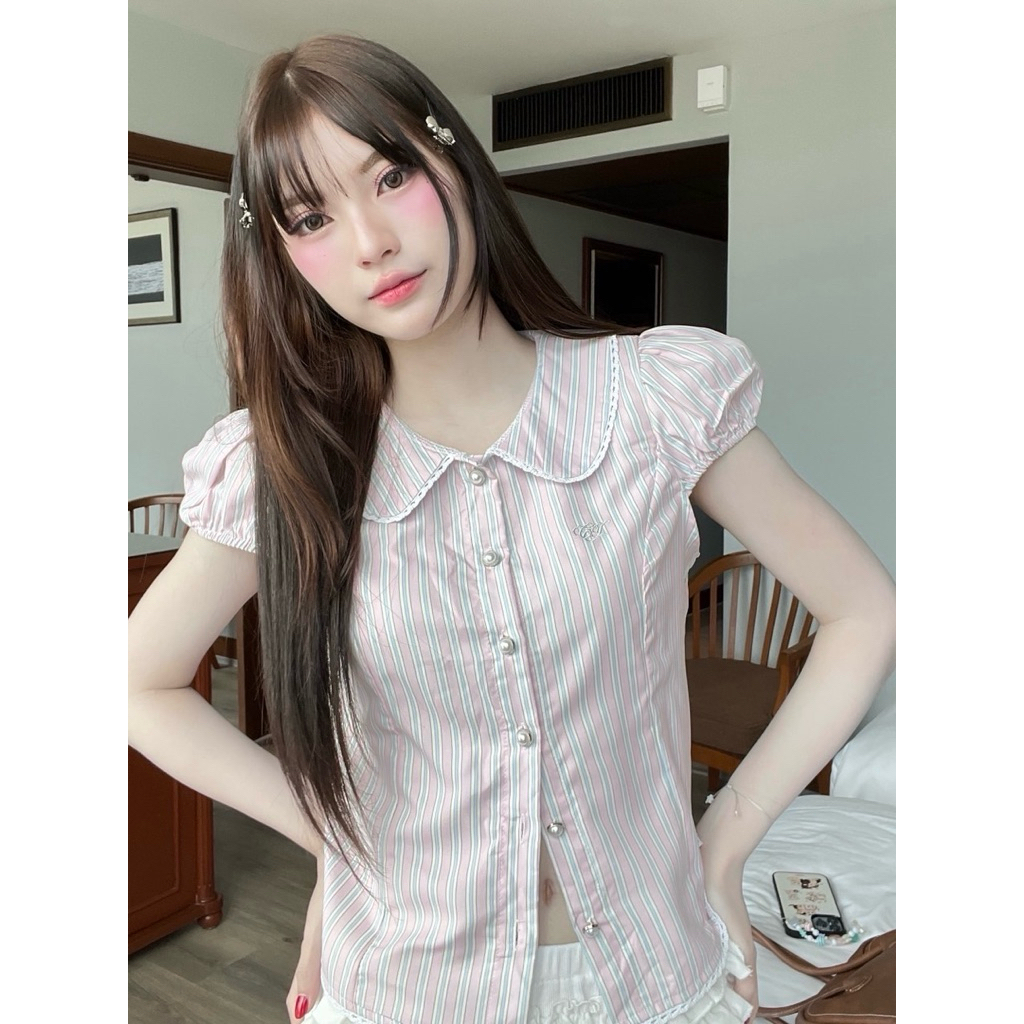 (New in pack) Cintage♡ CT2054 เสื้อจั้มแขนlunar8947   สี dreamy soon(lunar) Size S/M/L