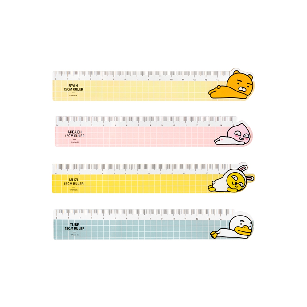 Kakao KF ruler ไม้บรรทัดพลาสติก