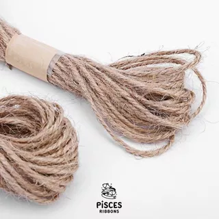 【2 มัด】/【10 มัด】* Natural Jute Twine – เชือกป่านถักมัดเล็ก 1.5 มม. (สำหรับตกแต่ง/DIY) เชือกปอ เชือกป่าน (1 มัด 10 เมตร)