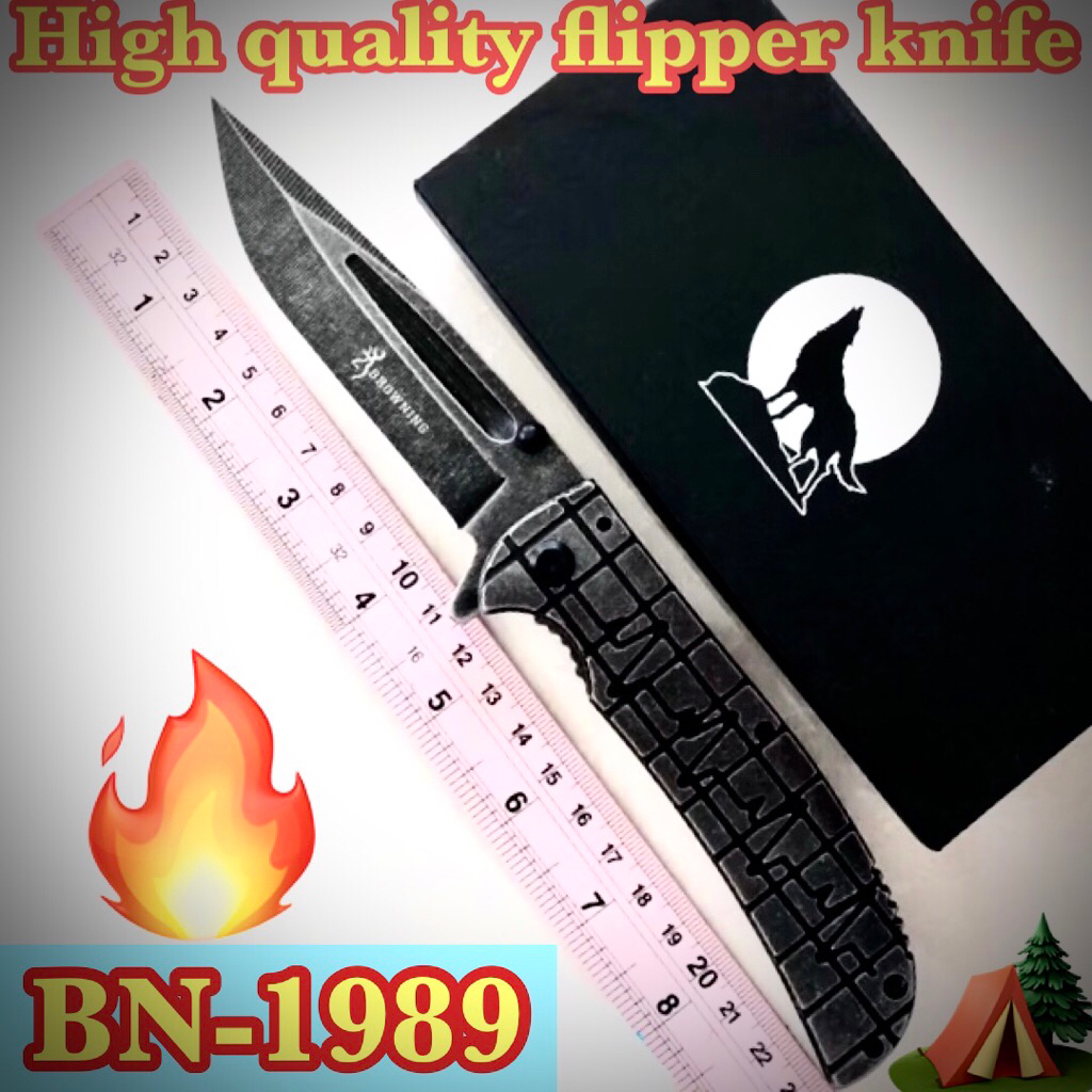 High quality flipper knife BN-1989 for collection and camping 🏕️