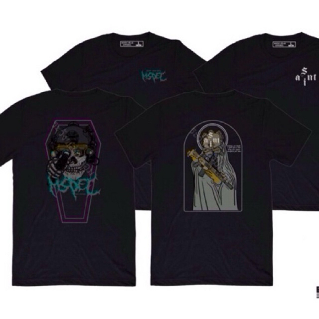 [มี2ลาย มาใหม่ ] MSPEC SKULL Saint Sinner MSPEC GEAR T-Shirt พิมพ์ระบบDTG ทันสมัยไม่ร้อนไม่หนาใส่สบาย ระวังปลอม