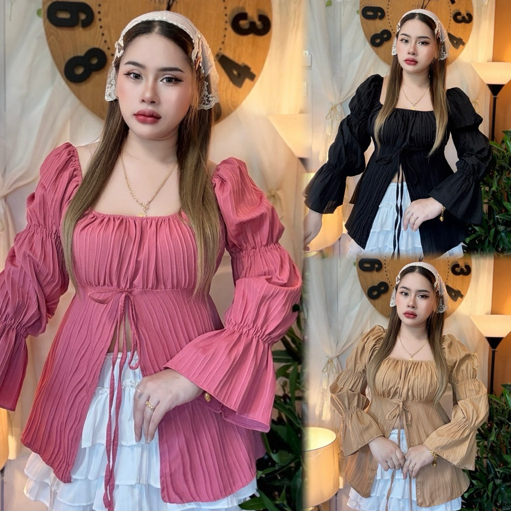 พร้อมส่งทันที*ต๋องแฟชั่น*เสื้อสาวอวบ*อก38-46 ยาว27 สวยมาก  ผ้าด็อบบี้สีสวยมากสวยตรงบนแน่นอน (ฟรุ้งฟริ้ง ผ้าด๊อบบี้พื้น)