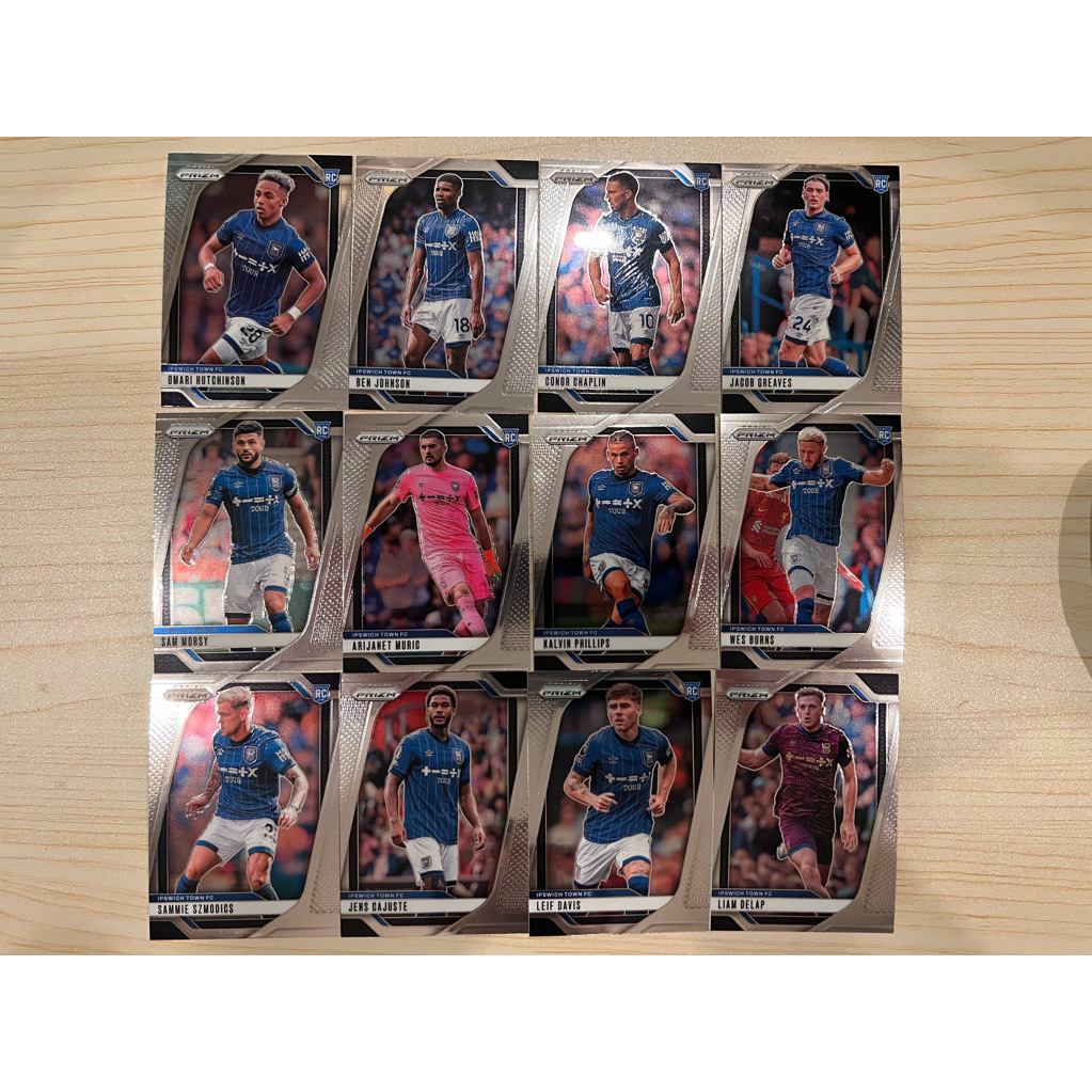 การ์ดฟุตบอล 2024 - 2025 Panini Prizm EPL ทีม Ipswich Town Base