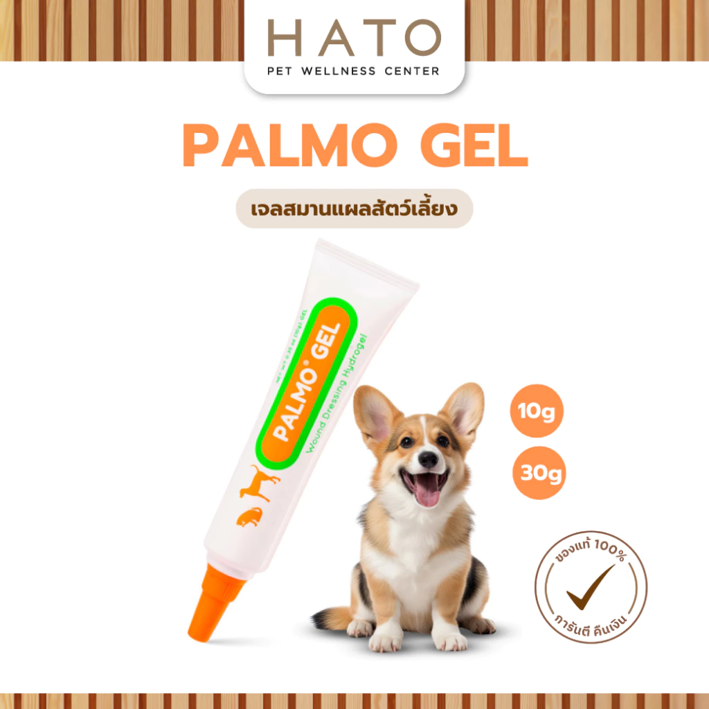 Palmo Gel พาลโมเจล เจลรักษาแผล สกัดจากธรรมชาติ ฆ่าเชื้อ ลดอักเสบ สำหรับสัตว์เลี้ยง