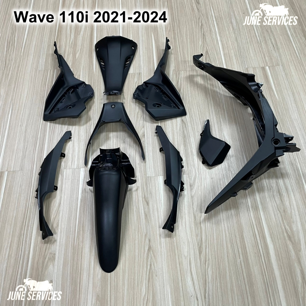 Wave 110i 2021-2024 ชิ้นดำ 9 ชิ้น สีดำด้าน (020) - รูปที่ 3