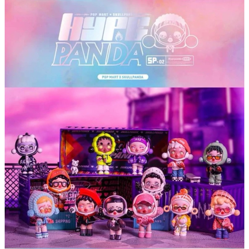 (พร้อมส่ง)Skull Panda Hype Panda Pop Martไม่แกะกล่อง