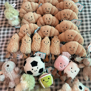 (มีส่งด่วน) พวงกุญแจ Jellycat ลิขสิทธิ์แท้100%🥐🥨🍞