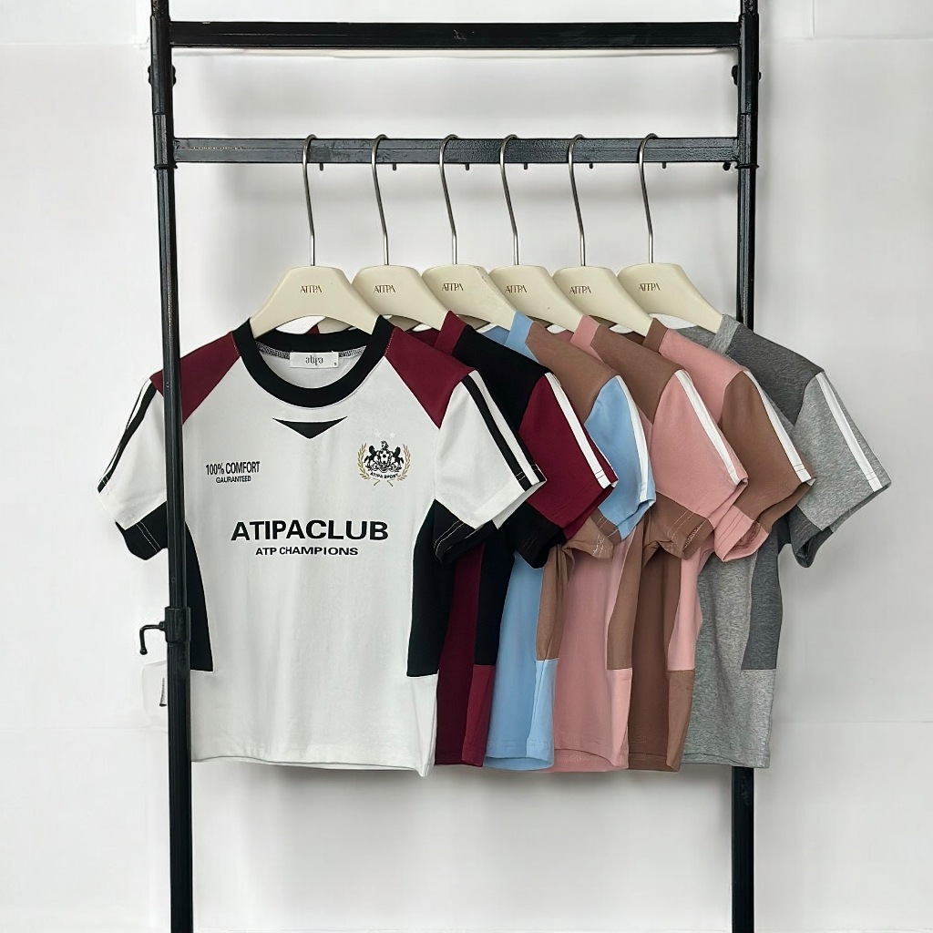 Atipashop - ATIPA VICTORY TOP เสื้อยืด แขนสั้น คอกลม สกรีนลาย ผ้ายืดนุ่มเด้ง ใส่สบาย - รูปที่ 5