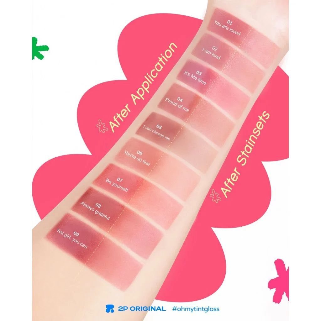 ลิปกลูโคส (แถมสุ่มพวงกุญแจ) 2P ORIGINAL Oh My Tint Gloss 3g. - รูปที่ 5