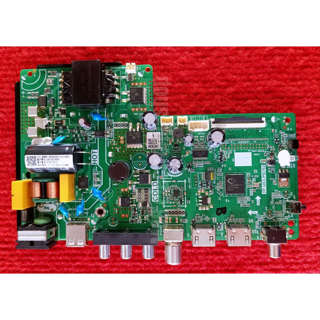 เมนบอร์ดทีวี Aconatic รุ่น 32HA502AN พาสบอร์ด TP.U63.PB762 / TH506F6