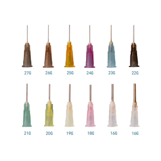 (10ชิ้น/1แพ็ค) เข็มหยอดกาวปลายสแตนเลส เข็มหยอดของเหลว แบบไม่มีเกลียว (KK spear plastic steel needle)